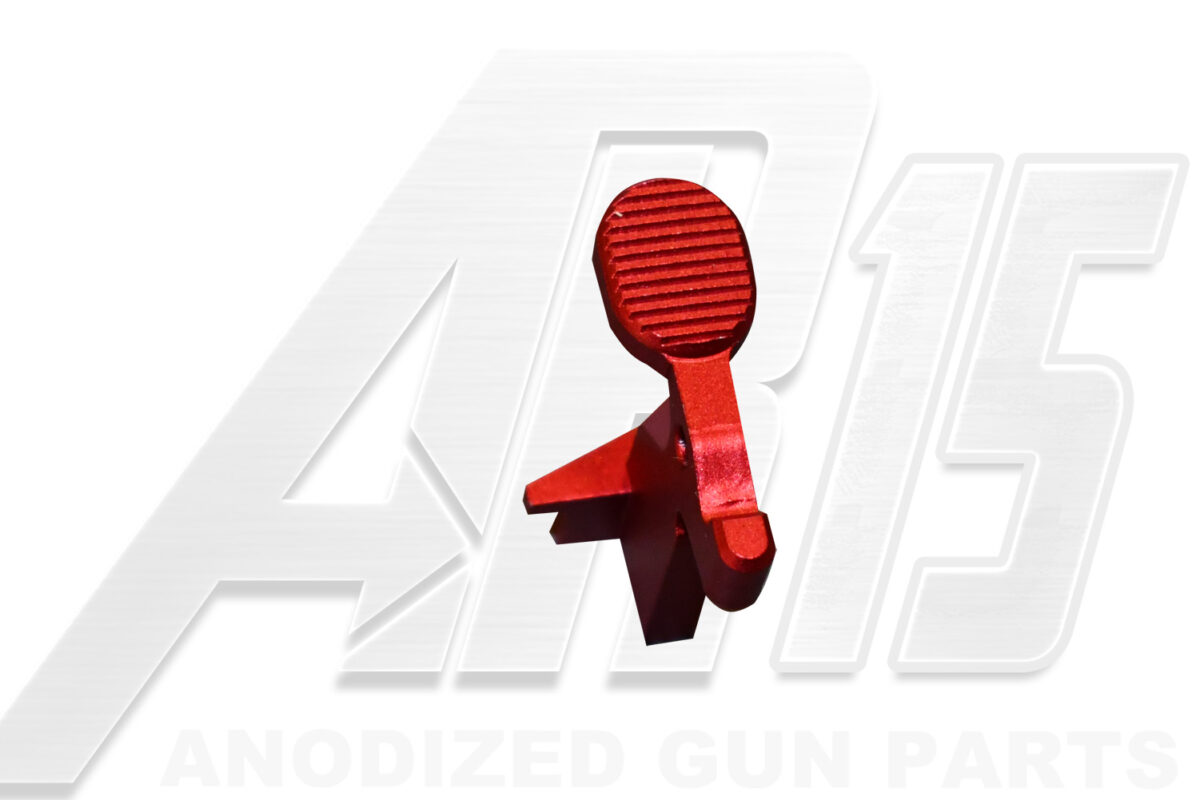 Red Anodized AR15 Bolt Catch