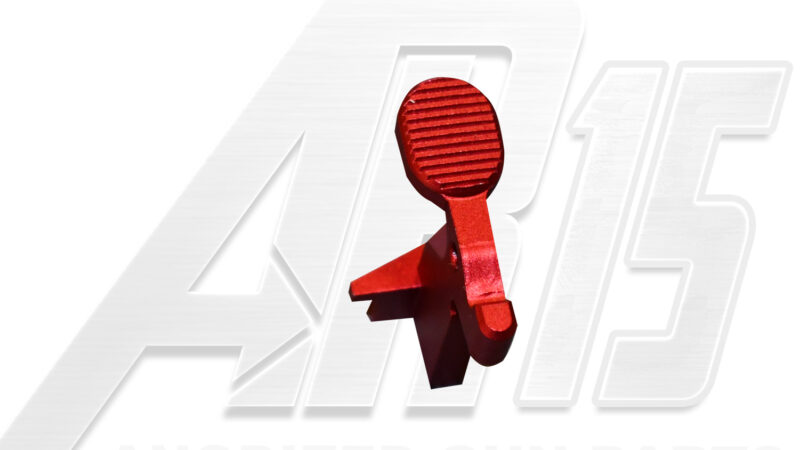 Red Anodized AR15 Bolt Catch